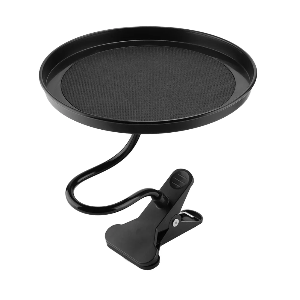 

1PC Tray Convenient Multi-Functional Practical Portable Flexible Clip Car Table Tray for Grink