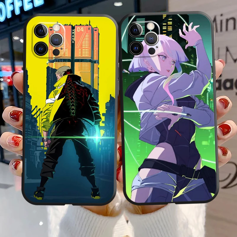 

Cyberpunk: Edgerunners Phone Cases For iPhone 11 12 Pro MAX 6S 7 8 Plus XS MAX 12 13 Mini X XR SE 2020 Funda Back Cover