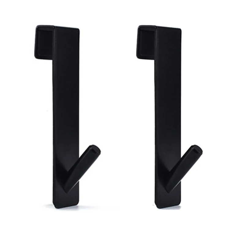 

Shower Door Hooks Over Door Hooks For Bathroom Frameless Glass Shower Door, Towel Hooks, 2-Pack, Black