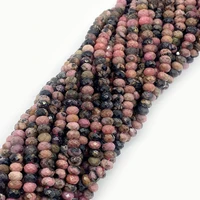 rhodonite natural stone necklace bead 2 5mm faceted round small charm beads for jewelry making earrings bracelet diy accessories
