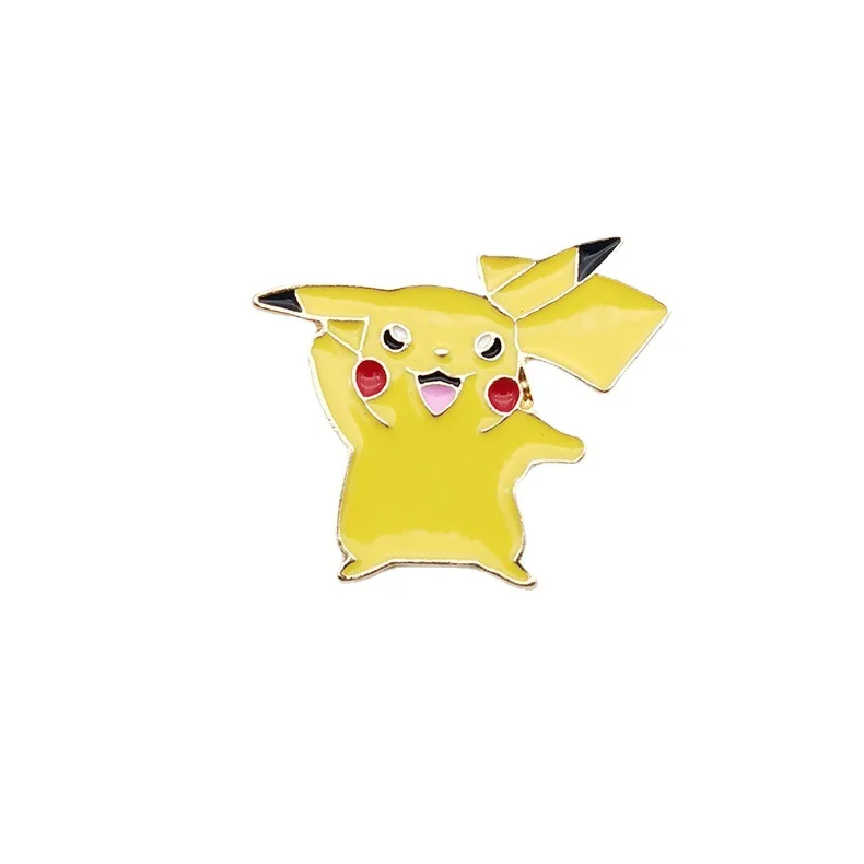 Милые эмалированные булавки в японском стиле значок с покемоном Пикачу игровая