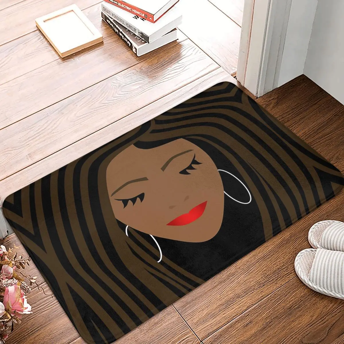 

Girl Doormat Rug carpet Mat Footpad Bath mat Non-slip toilet Balcony Parlor durable Washable