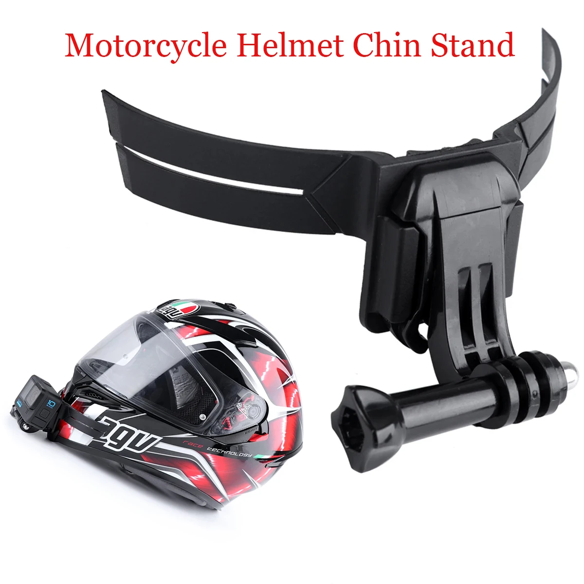 

Motorcycle Helmet Chin Stand Mount Holder for GoPro Hero 11 Black Insta360 X3 DJI Action Cameras Accessories Full Face Holder