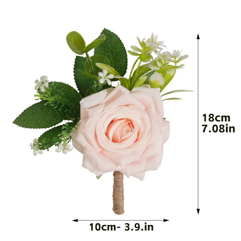 Свадебный цветок корсаж на запястье искусственный подружки невесты розы ручной