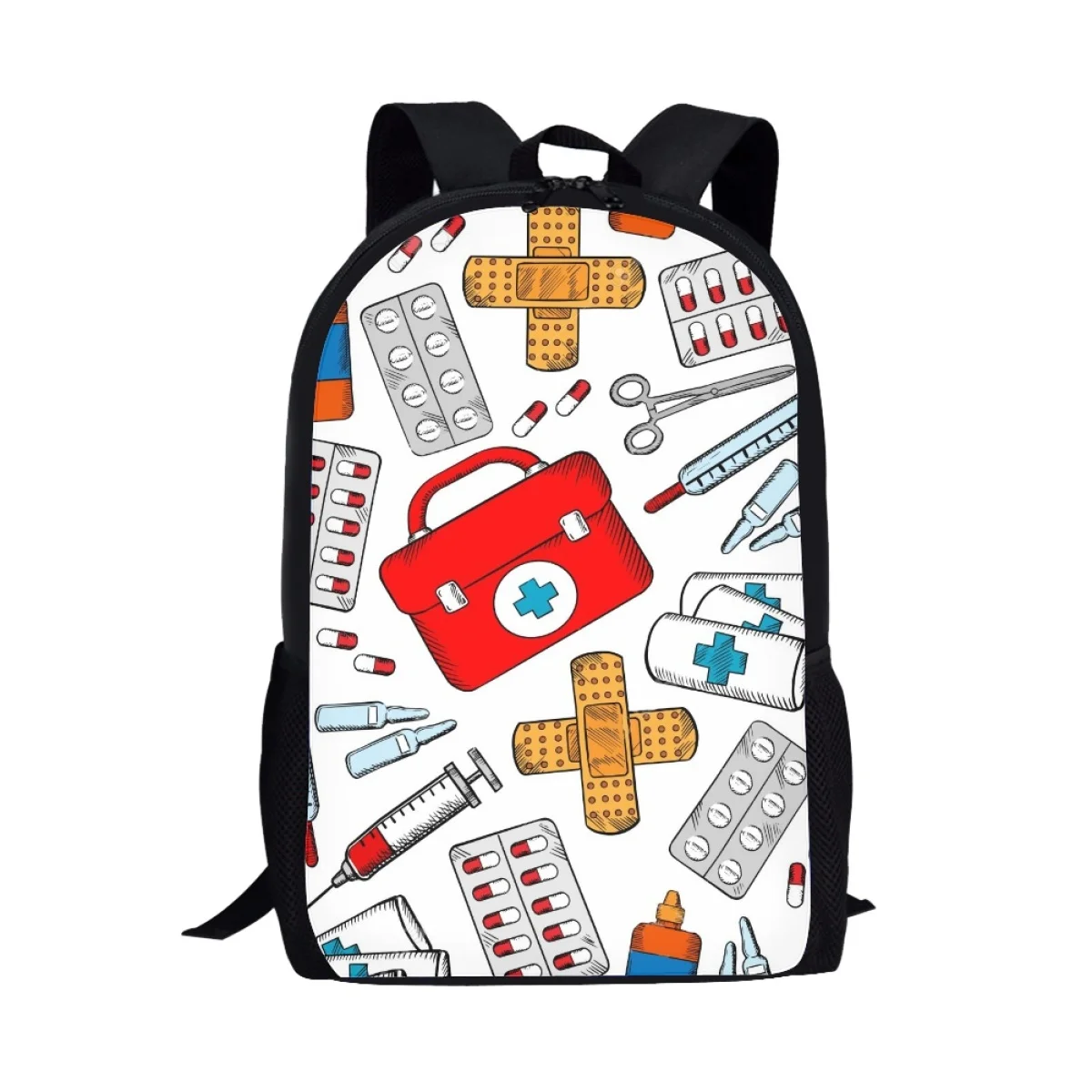 

New Fashion Cartoon Computer Backpack Casual Travel Bag Primary Secondary School Students Girls Boys Print On Demand Satchel