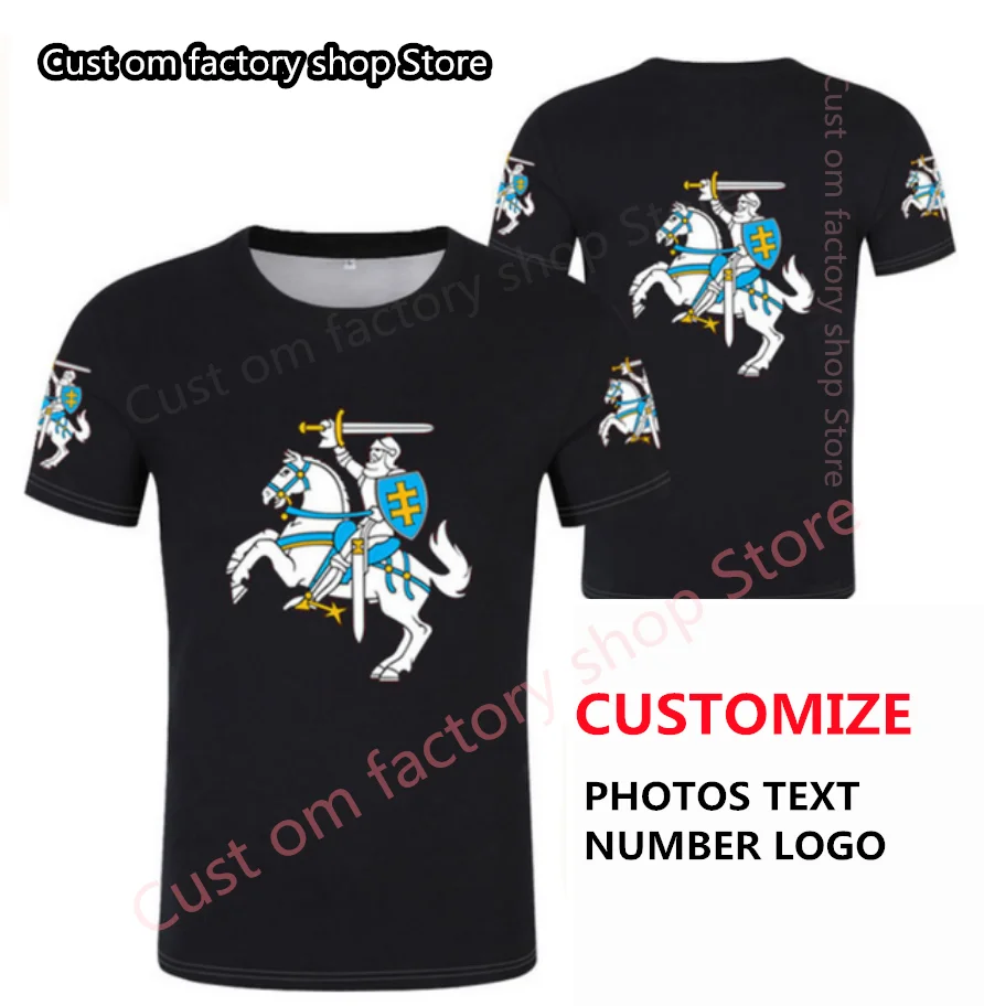 

LITHUANIA t-shirt male youth diy free custom photo ltu t shirt nation flag lt lietuva lietuvos lithuanian casual boy clothes