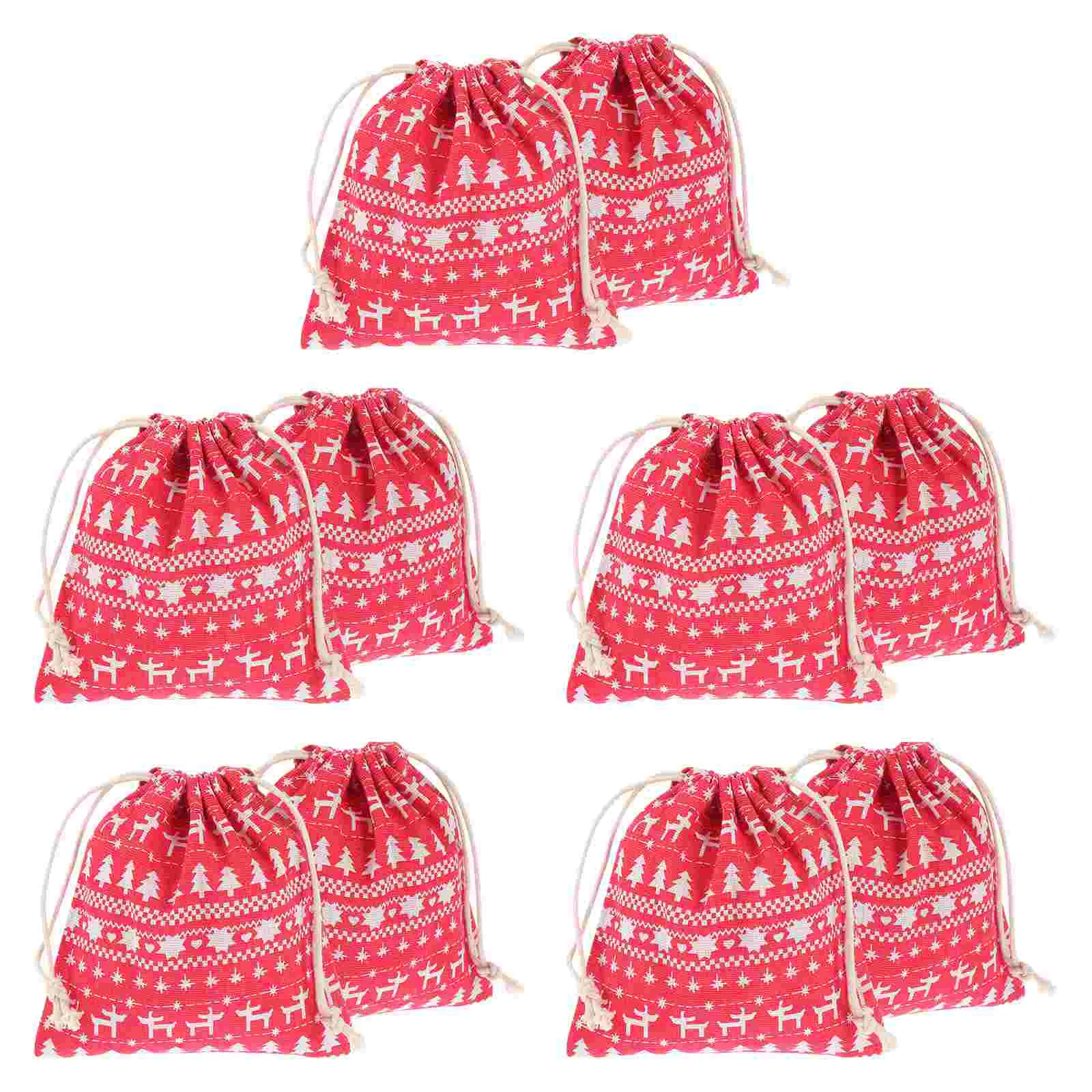 

Christmascandy Drawstring Giftpacking Holiday Wrap Supply Pouch Storage Snack Wedding Classrooms Treat Present Favor Sack