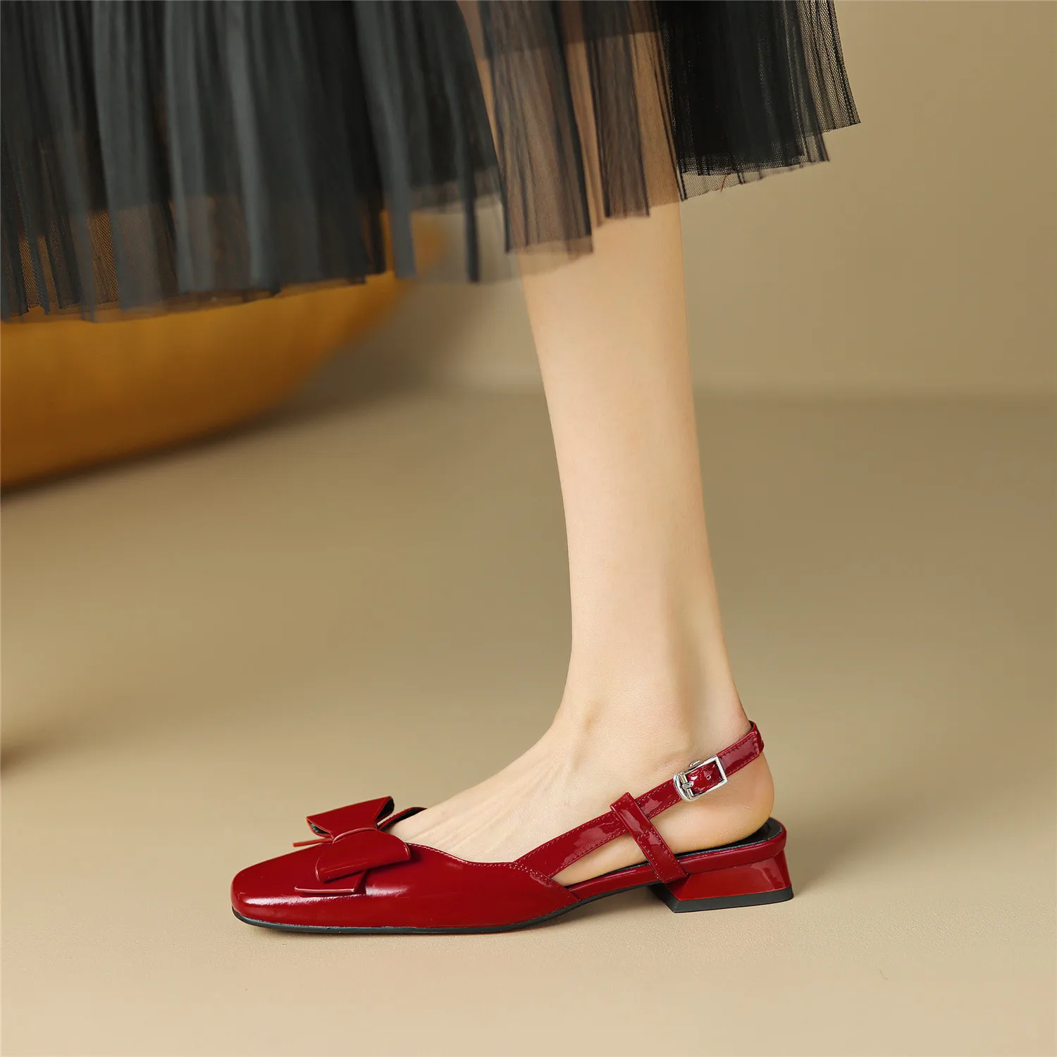 Women Sandals 2023 Spring New Fashion All Genuine Leather Low Heel High Quality Handmade Birthday Gift Lolita Slingback Shoes