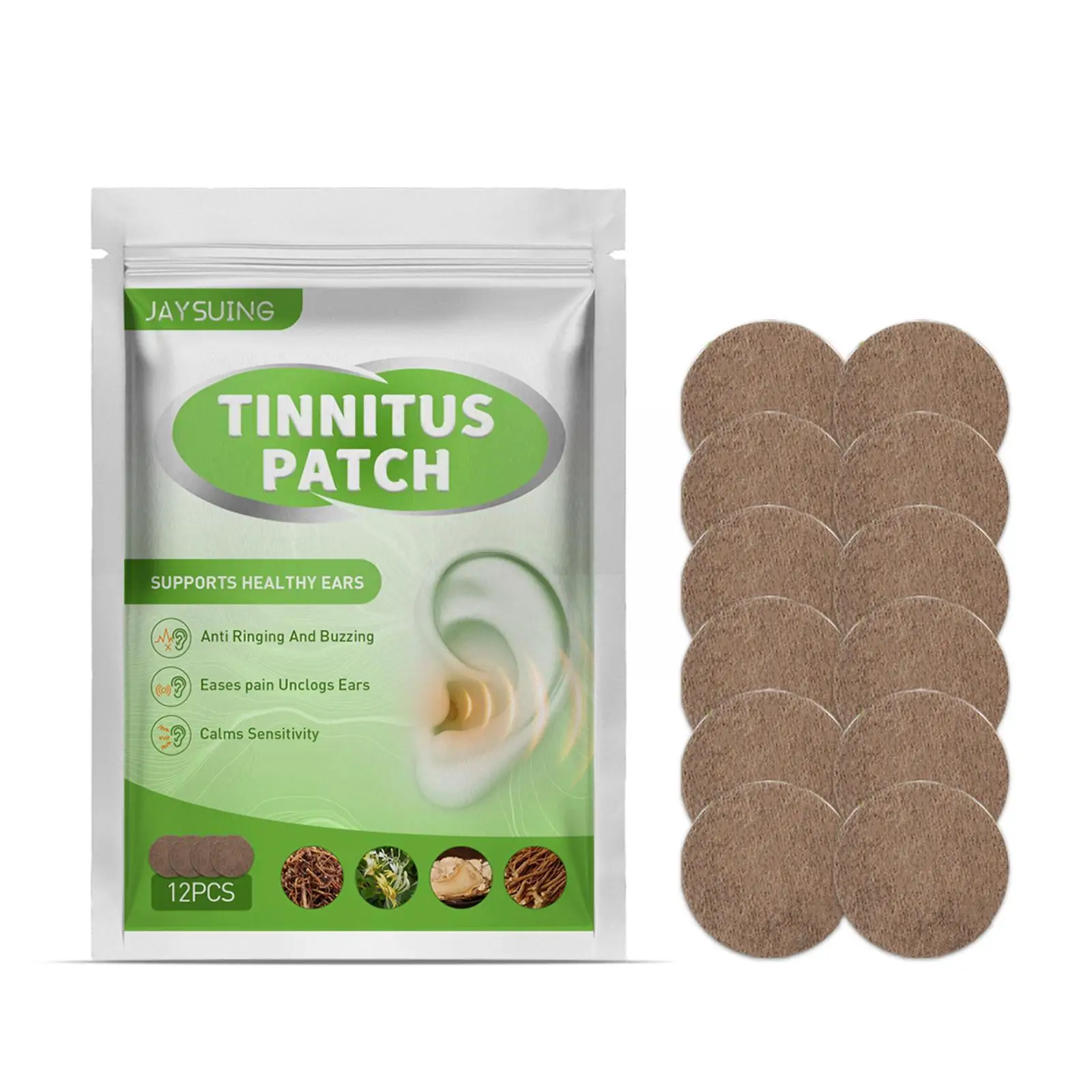 

12 шт., пластыри для ушей, с эффектом Зума