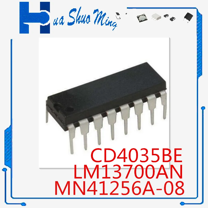 10 шт./партия CD4035BE CD4035 LM13700AN MN41256A-08 DIP-16