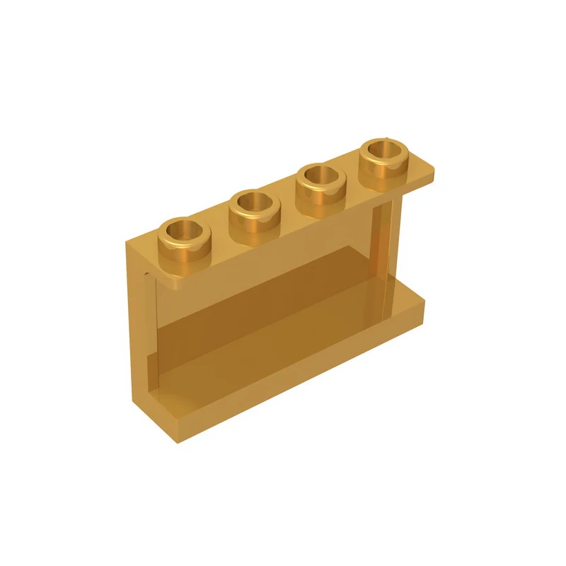 Панель для детских игрушек gobrick размеры 1x4x2 боковые опоры полые шпильки настенная