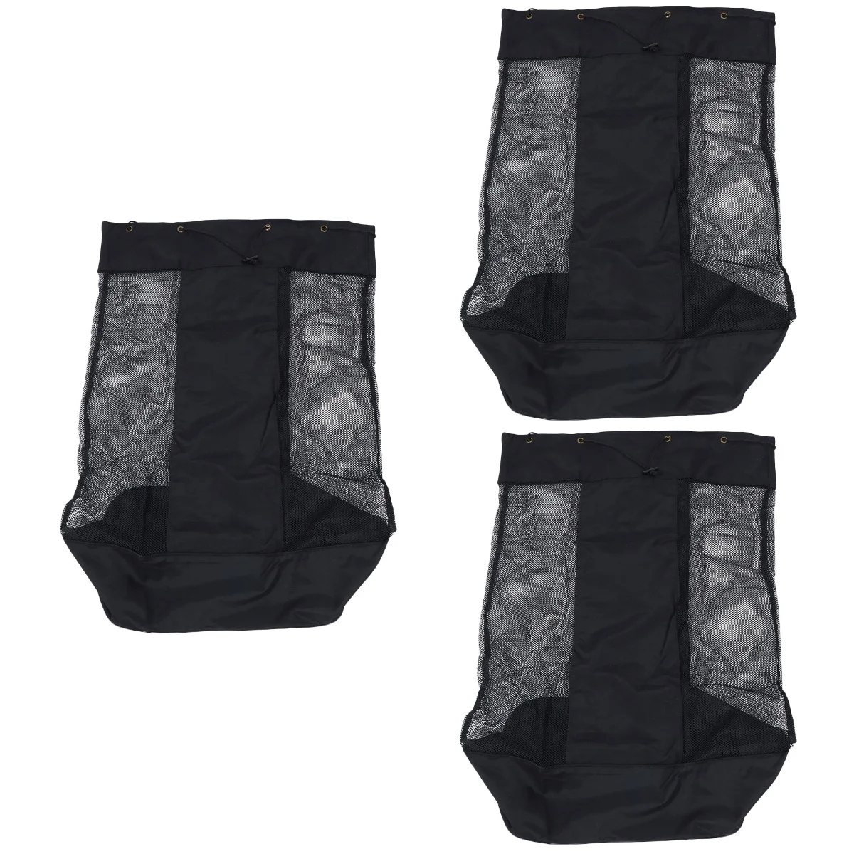 

3pcs Basketball Carrier Mesh Drawstring Sports Basketball Soccer Net