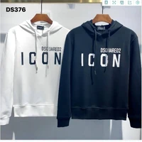 dsquared2 mens long sleeve hooded spring and autumn pullover simple round neck clothing slim casual loose ds376