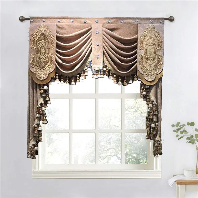 Роскошные полузатемняющие занавески с вышивкой в скандинавском стиле для