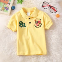2022 boys t shirt cotton boys polo shirt embroidered leisure tops childrens clothing short sleeve t shirt