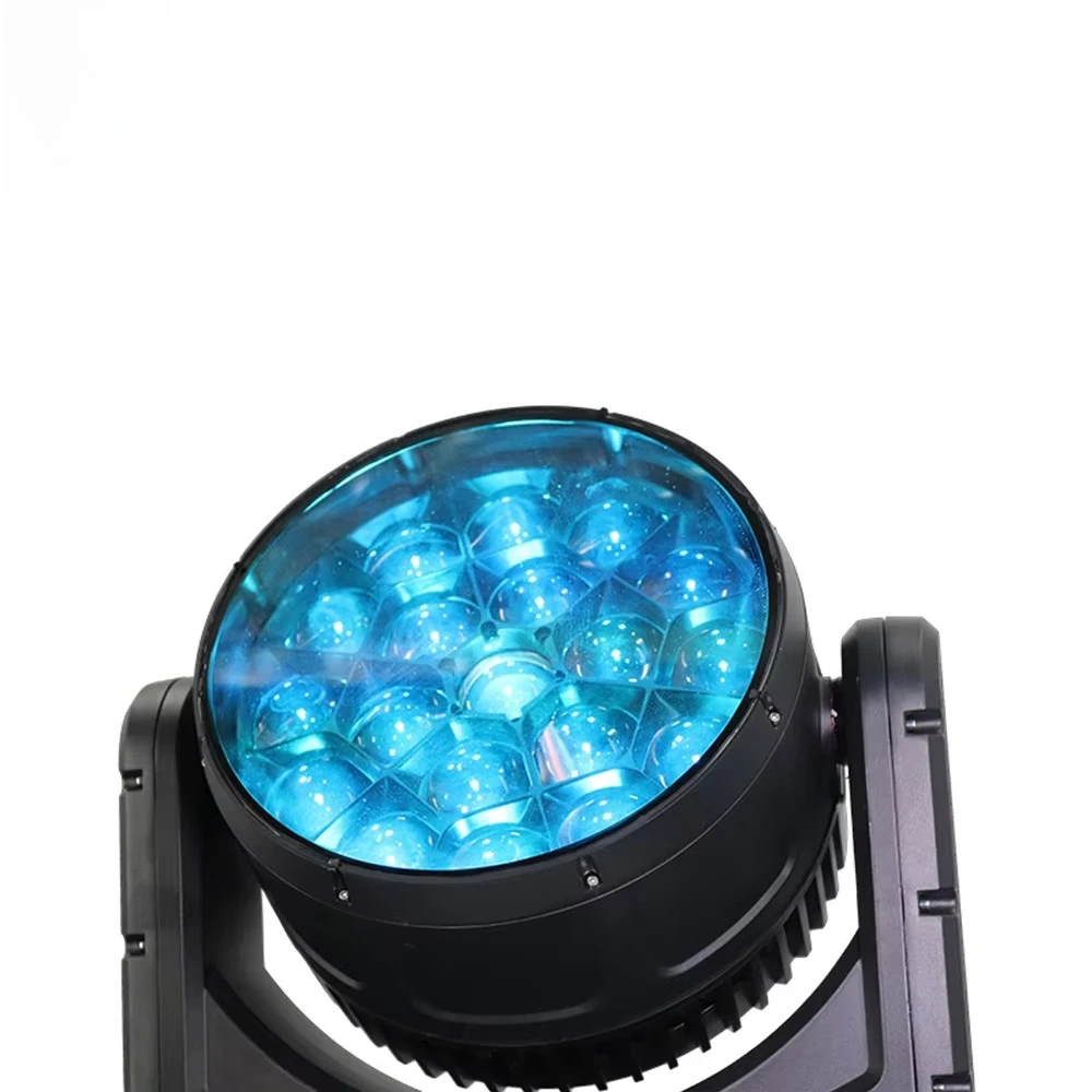 Фото Светодиодный прожектор Bee Eye LED Moving Head Wash Zoom 19x40W для сценических мероприятий, дискотек, концертов, театральных инсталляций, с эффектом «большие круглые глаза» №3