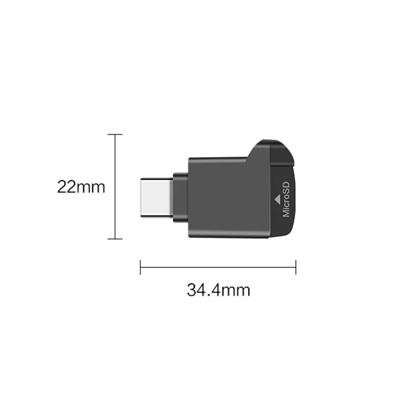 Устройство чтения карт памяти Type-C 2.0 Mini TF, внешнее, черное, для карт памяти USB C 2.0, для iPhone 17 16, устройство чтения карт Mini TF (art.: 3920d4fbbea17) - 3920d4fbbea17