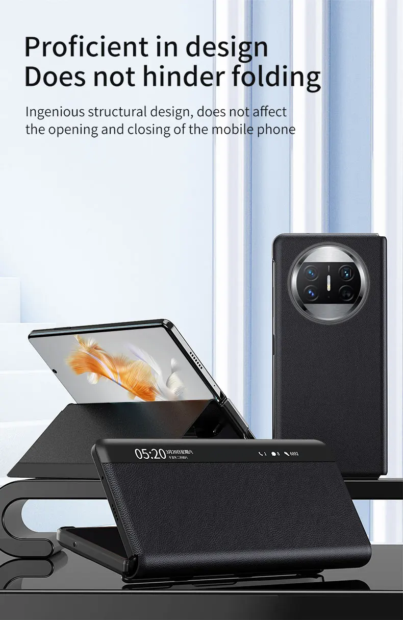 Suitable for Huawei MATEX3 Mobile Phone Case Mate x3 Windows Smart Leather Case Folding Screen Full Package Anti Drop Protective