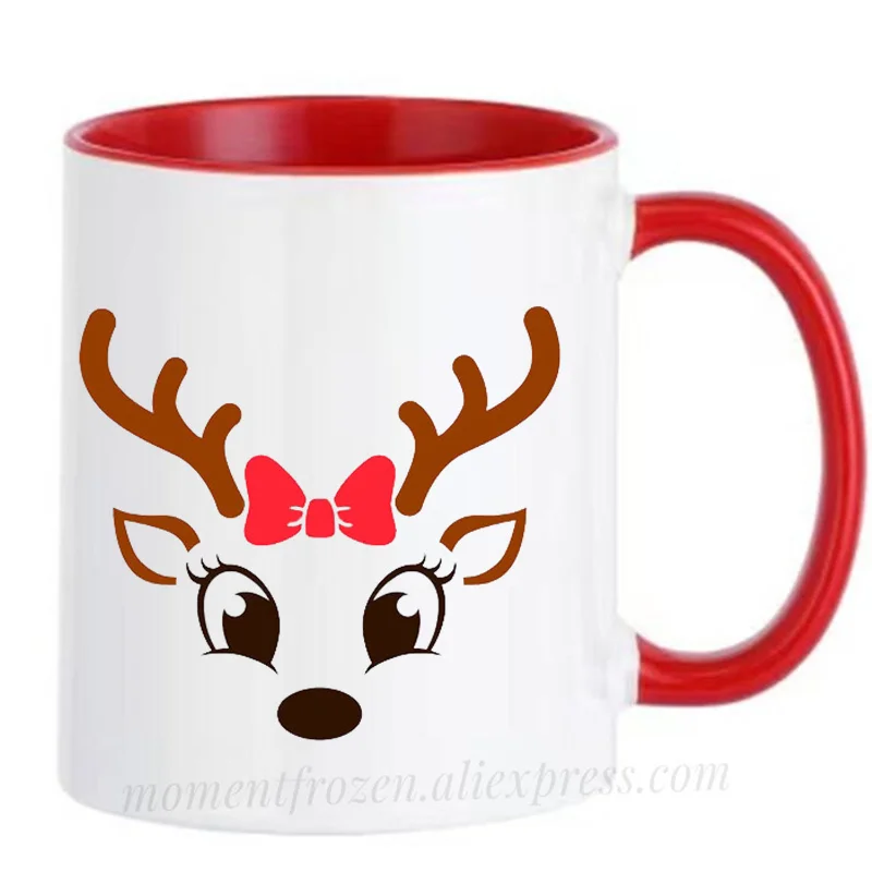 

Santa Christmas Gifts Deer Cups Coffee Mugs Outdoors Party Bonfire Camping Drink Water Juice Coffeeware Drinkware Home Decal