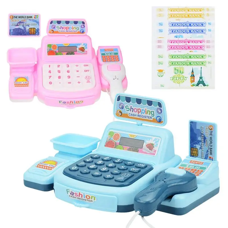 

Play Cash Register Toys For Kids Calculator Cash Register Games Toy Set Supermarket Checkout Pretend Play Toy For Boys Girl Gift