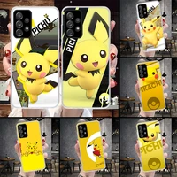 pokemon pikachu phone case for samsung galaxy a53 a52 a13 a12 a73 a72 a23 a22 a33 a32 a03s a02s a42 5g a10s a20s cover