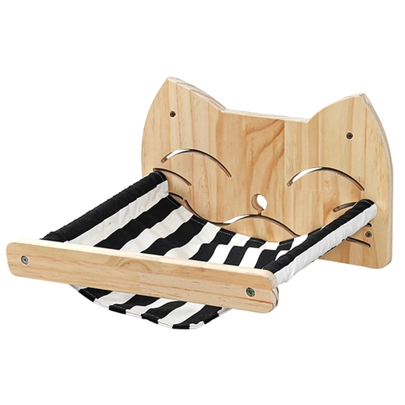 

27RE Interesting Cat Climbing Shelf Wooden Cat Stairway Gift for Pet Cats Breeder