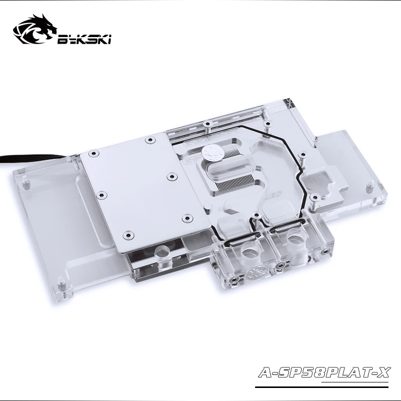 Блок видеокарты BYKSKI с полным покрытием для Sapphire Nitro + Radeon RX 570 / 580/590 8 ГБ GDDR5 (11265-01-20G)