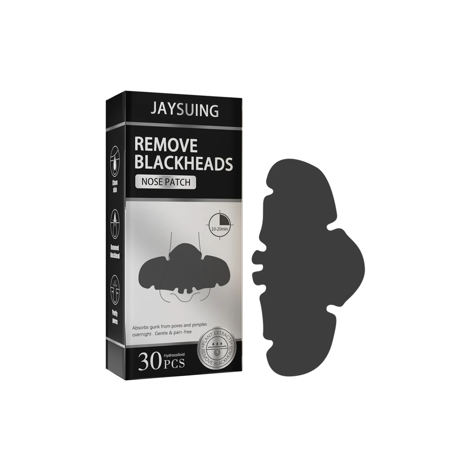 

Blackhead Remover Nasal Strips Deep-cleaning Pore-shrink Nose Stickers Tear Off Nose Paste With Instant Pore Unclogging 30pcs