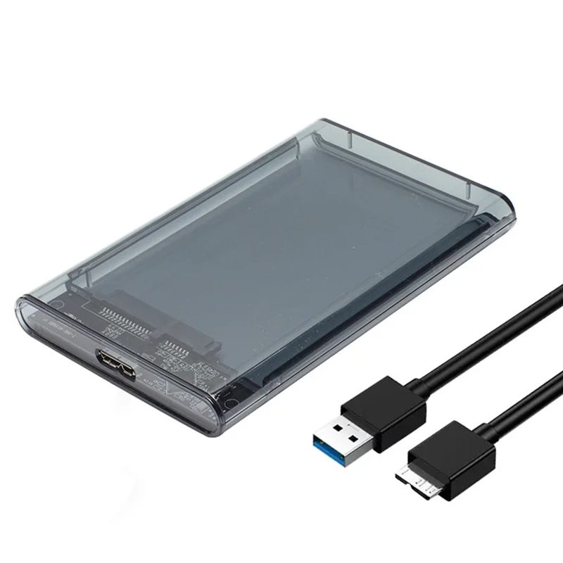 Картридж для жесткого диска ПК прозрачный корпус высокоскоростной USB 3 0 Type C 2 5 SATA