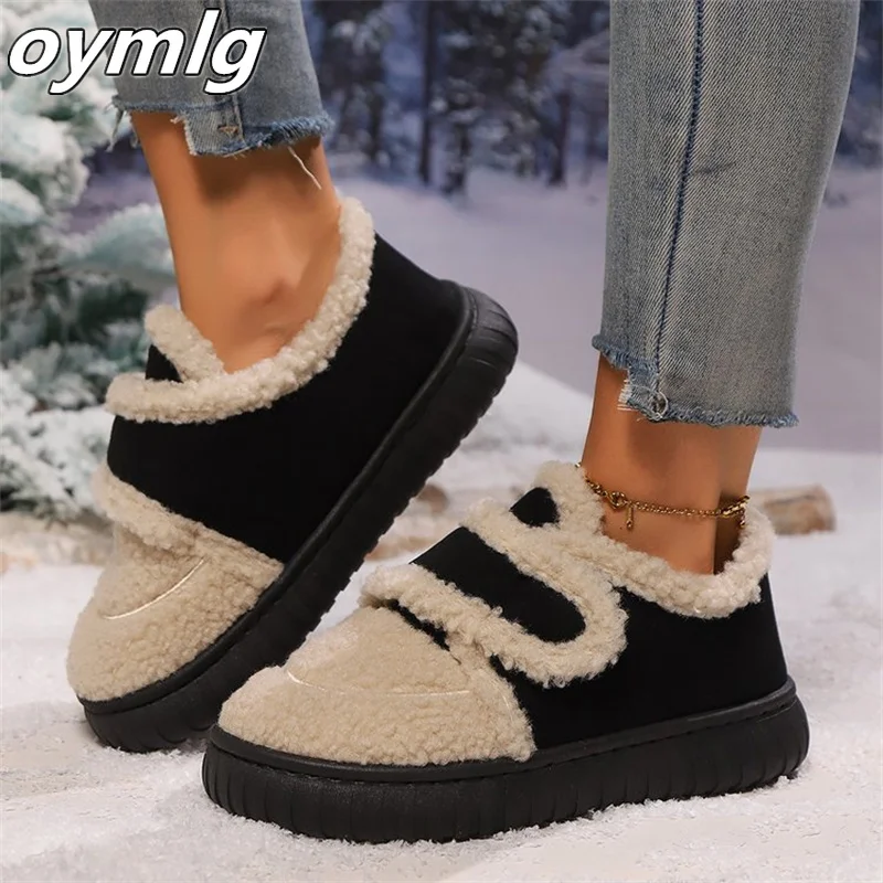 Хлопковая обувь для женщин на осень и зиму из овечьей шерсти популярная в