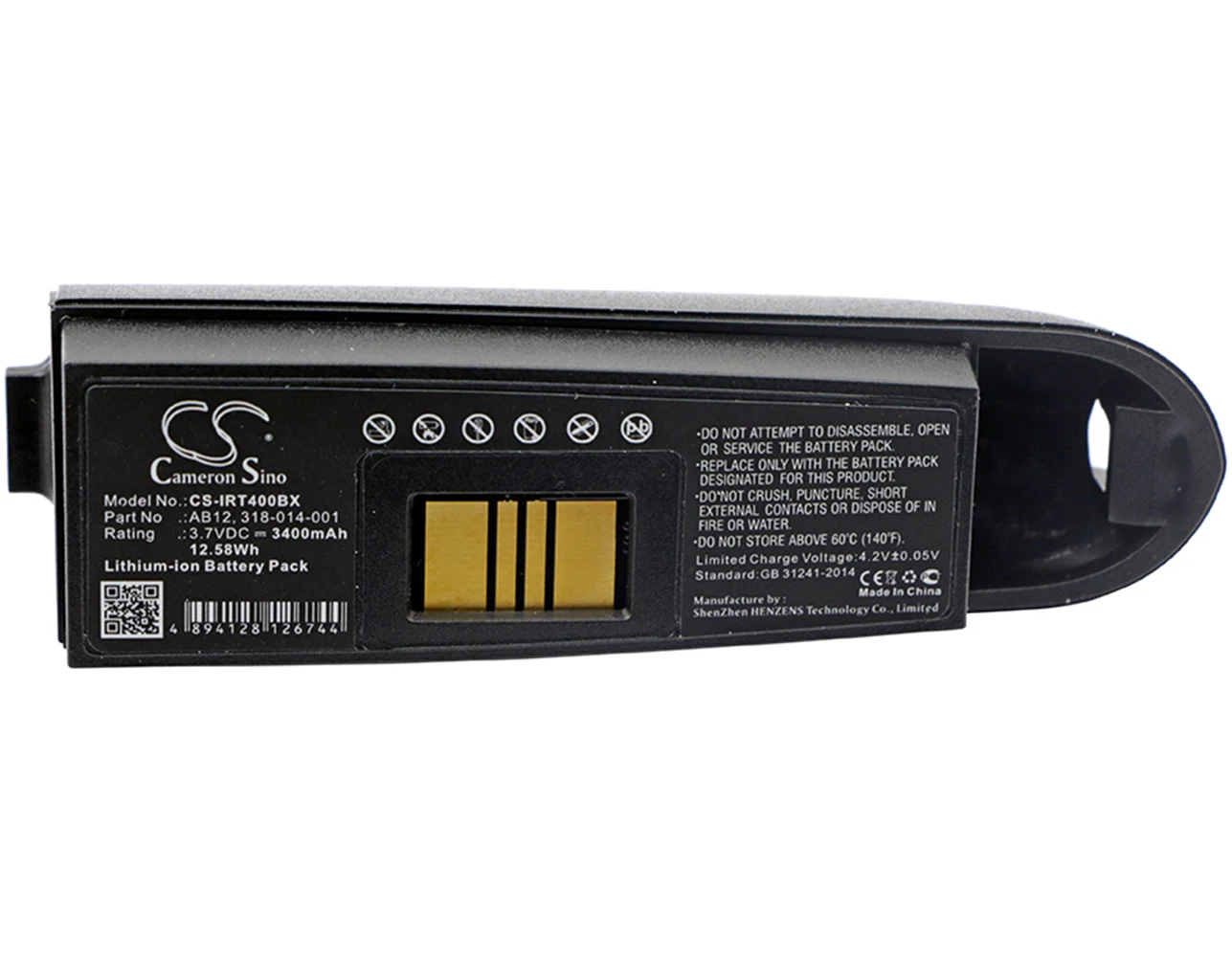 

Cameron Sino 3400mA Battery for Intermec IP3,IP4 318-014-001,AB12