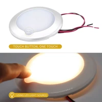 rv roof ceiling cabin light ip67 touch dimming caravan marine interior lamp car camping auto accessories