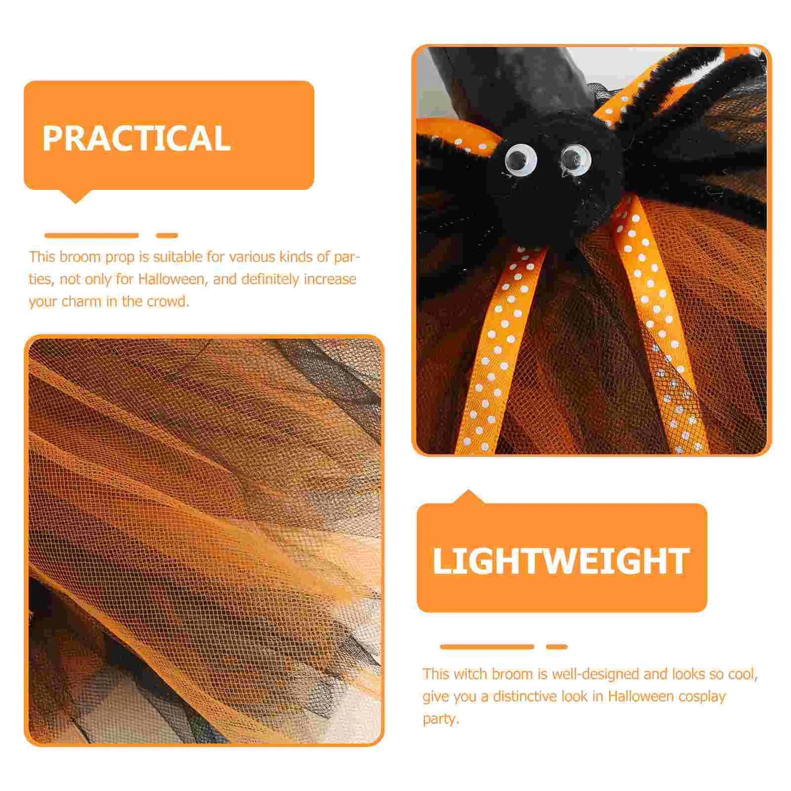 Волшебник летающая метла Хэллоуин Декор метлы орнамент украсить ведьму