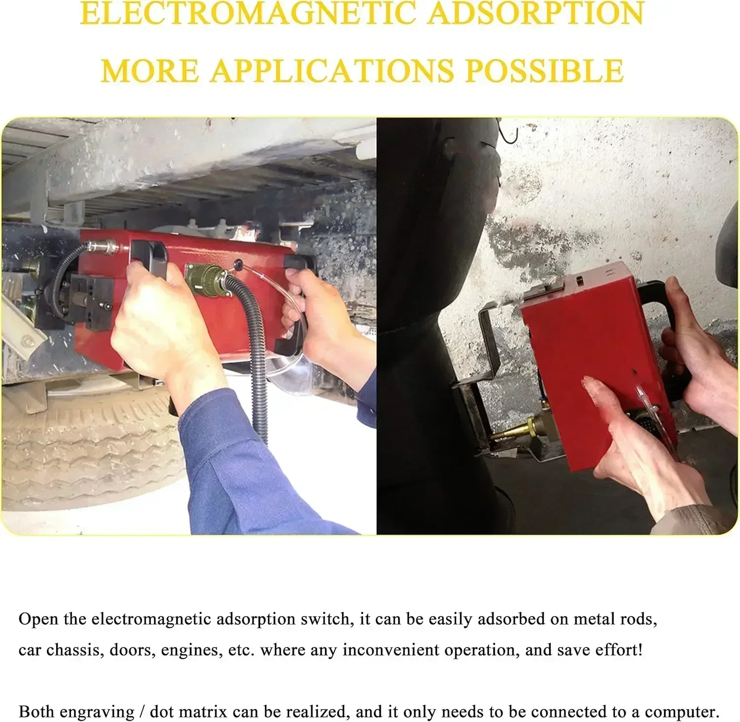 Портативный пневматический гравировальный станок 500 Вт 150*50 мм стандартная точка