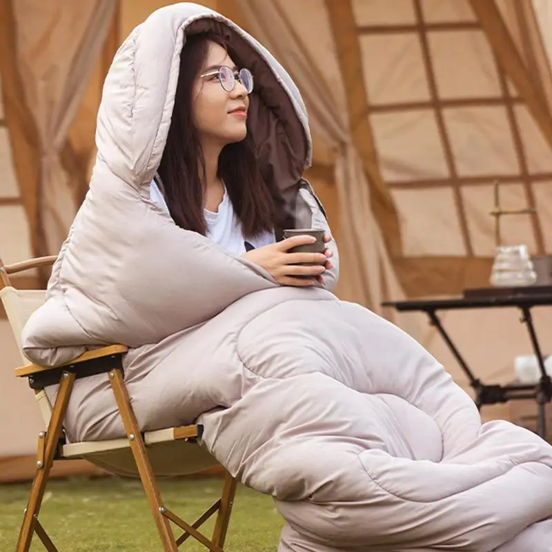 

Camping Sleeping Bag Universal Warm & Cool Weather Lightweight Camping Gear Equipment Outdoors Traveling For Adults & Kids