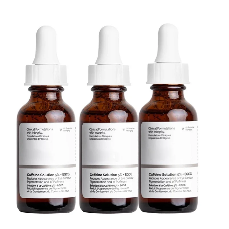

3pcs Caffeine Solution 5% + EGCG Eye Serum Lighten Dark Circles Reduce Eye Puffiness Bags Crow's Feet Original Product