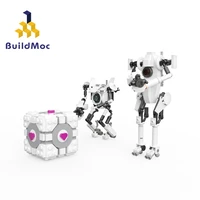 moc puzzle platform game teleporting characters robot building block kit creativity brick model diy kids brain toys gift