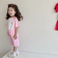 baby summer pajamas sets 2022 children top and shorts two piece clothing outfit kids cotton sleepwear girls boys clothes suit