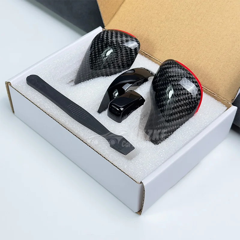 

Ручка переключения передач DSG из углеродного волокна, подходит для Volkswagen Golf 7 GTI R Tiguan Passat B7 B8 CC