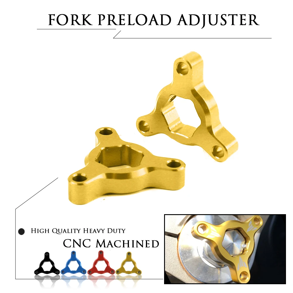 14 мм CNC подвеска вилка с предварительной нагрузкой Регуляторы для SUZUKI GSXR 1000 01-08