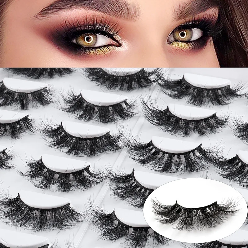 

Korean Makeup Tool 16 Pairs of Imitation Mink Hair Eyelashes Easy-to-apply Reusable False Eyelashes Fluffy Lightweight Eyelashes