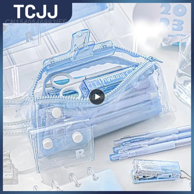 

Сумка для хранения функциональный модный прозрачный пенал идея для подарка Высокая емкость Удобный прочный высокое качество