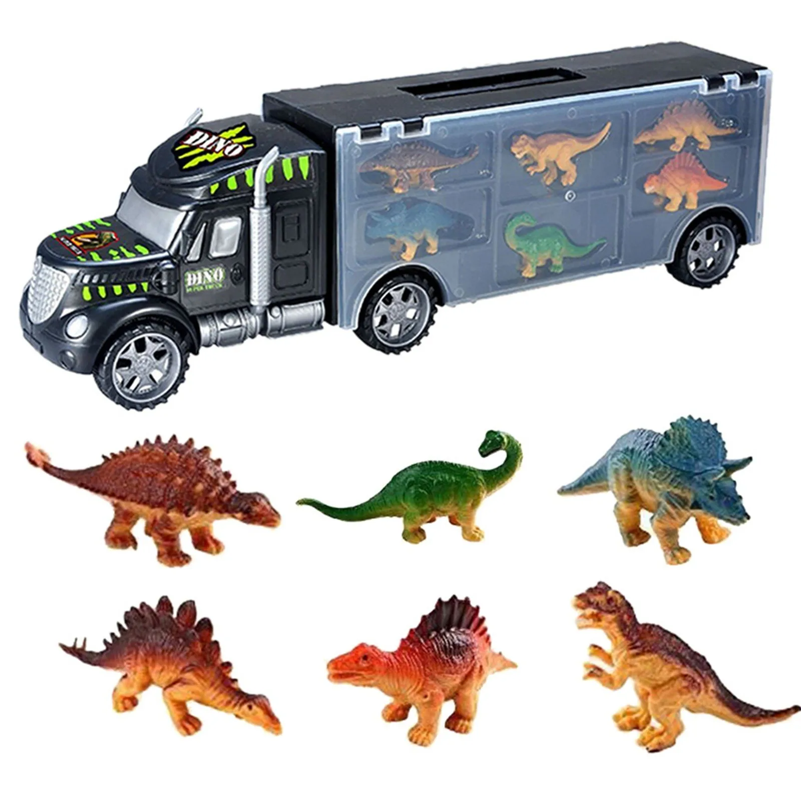 

Car Toy Dinosaurs Transport Car Dinosaur Carrier Truck Toy Indominus Rex Jurassic World Dinosaurs Toys Christmas Gifts For Kids