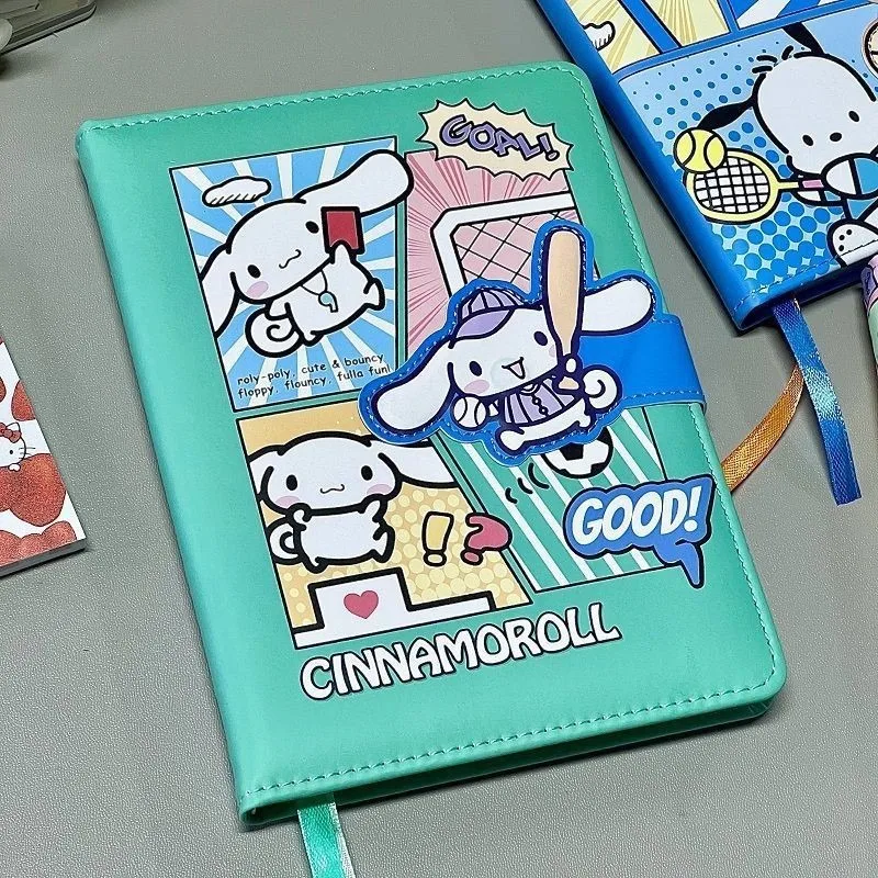 Аниме Sanrio Hello Kitty блокнот Cinnamoroll Pochacco B6 журнал с магнитной застежкой книга