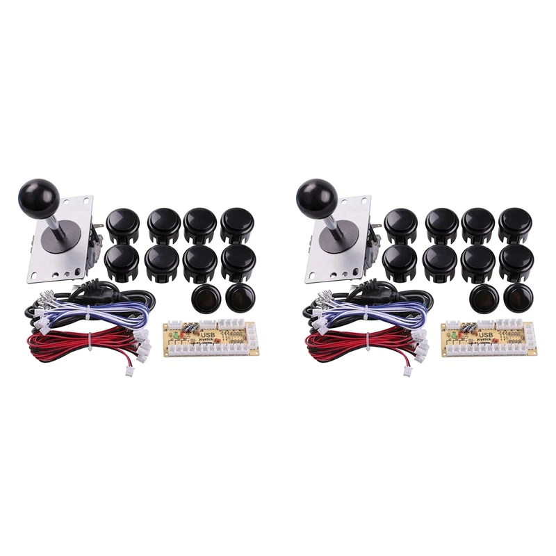 

2X USB аркадный джойстик печатная плата «сделай сам» Sanwa Джойстик аксессуары карта кнопка переключатель ПК Джойстик аксессуары