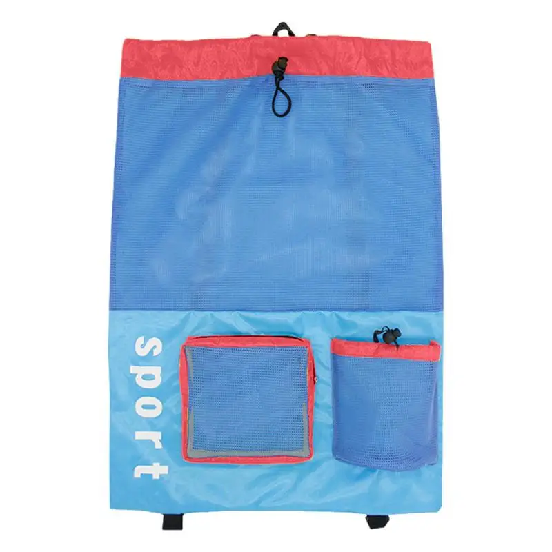 

Водонепроницаемый рюкзак на шнурке, женская спортивная сумка для спортзала, большая сумка для баскетбола с маленькой сеткой