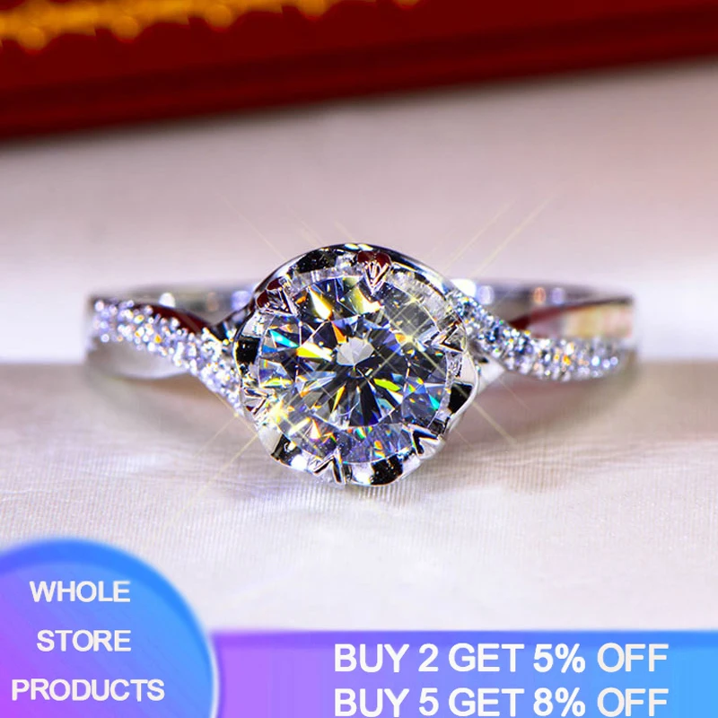 

YANHUI Original Tibetan Silver S925 Rings for Women Wedding Jewelry Unique Twisted Cross Inlay Zircon Gemstone Ring Luxury Gift