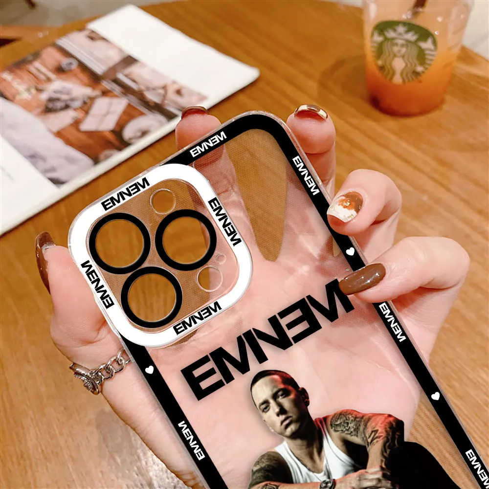 Фото Прозрачный чехол для телефона с изображением рэпера и певца E-Eminem для OPPO A6X A98 A94 A79 A78 A74 A60 A58 A57 A55 A54 A53 A31 A15 A9 A5 A3 A3X A5X №5
