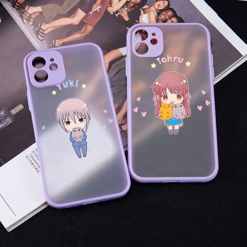 

Fruits Basket anime cute Phone Case matte transparent For iphone 11 12 13 7 8 plus mini x xs xr pro max cover