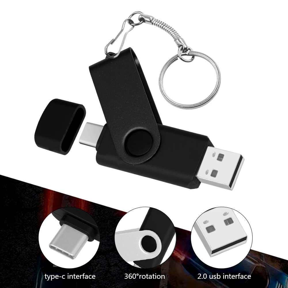 OTG USB флэш-накопитель 2 в 1 256 и Type-C 128 ГБ 64 32 16 высокоскоростные флэш-накопители